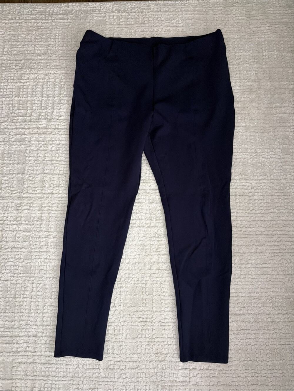 Lilly Pulitzer Navy Blue Elastic Waist Pull On Pants Size XL